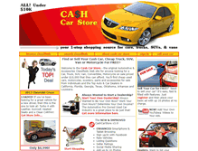 Tablet Screenshot of cashcarstore.com